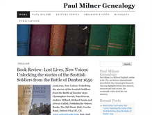 Tablet Screenshot of milnergenealogy.com